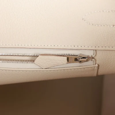 Hermès Birkin 35 Craie Togo Palladium Hardware