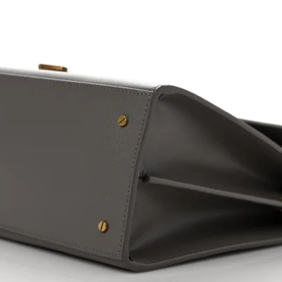 YSL Cassandra Medium Top Handle in Box YSL Leather and Suede