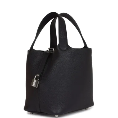 Hermès Picotin Lock 18 Caban Clemence Palladium Hardware