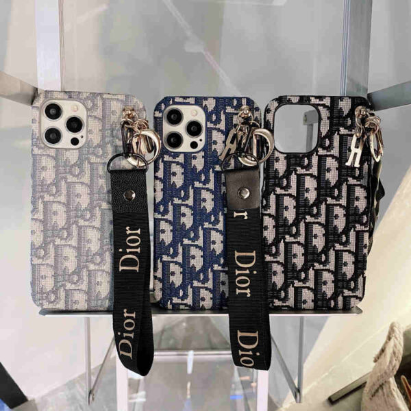 Chic CD Lady iPhone Case with Designer Keychain