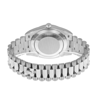 Rolex Day-Date 228349BKSP 40MM Black Dial Silver-tone Case