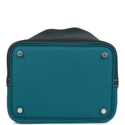Hermès Picotin Lock 18 Casaque Vert Cypress and Vert Bosphore Palladium Hardware