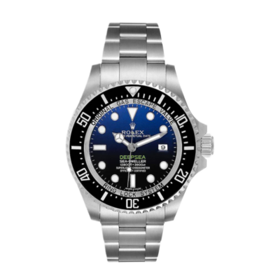 ساعة رولكس Sea-Dweller 116660-98210 44MM Deep مينا باللون الأزرق بعلبة فضية