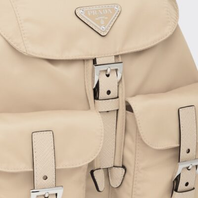 c5ed6bcaf07259c1def4458bec6a3fd6 Prada Small Re-Nylon backpack - Desert Beige