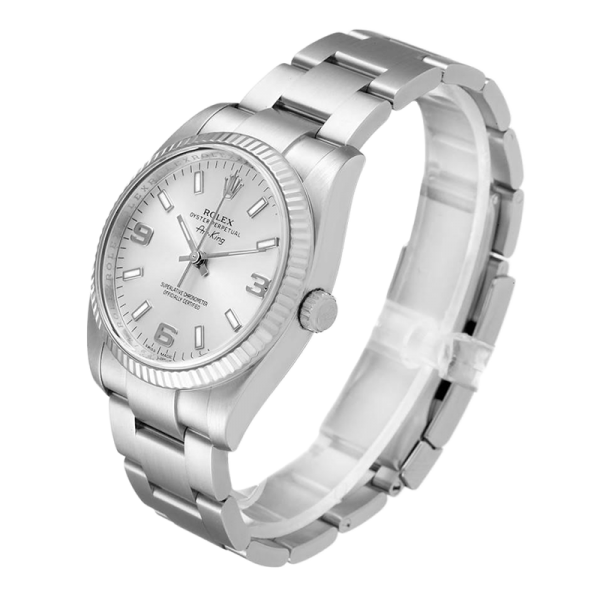 Rolex Air-king 114234SSO 36MM Silver Dial Silver-tone Case