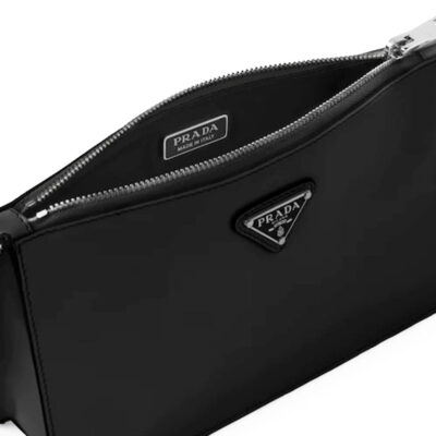 حقيبة صغيرة Prada Brushed جلد