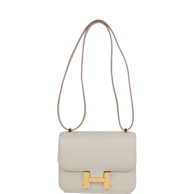 Hermès Constance 18 Gris Perle Swift Gold Hardware