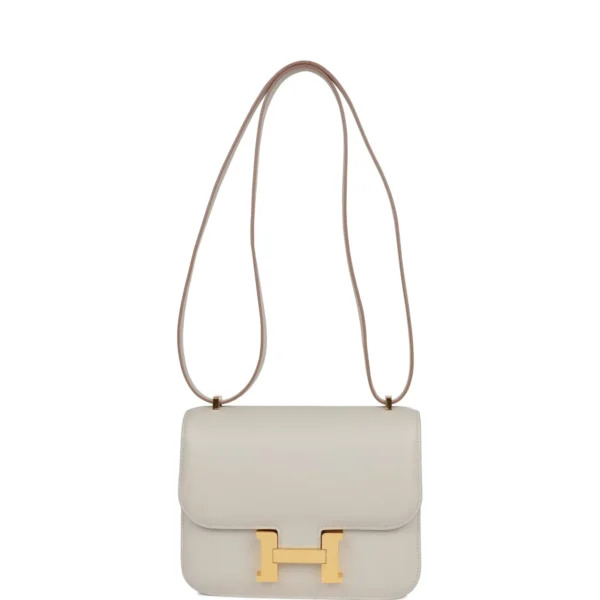 Hermès Constance 18 Gris Perle Swift Gold Hardware