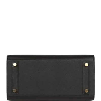 Hermès Birkin Sellier 25 Black Epsom Gold Hardware