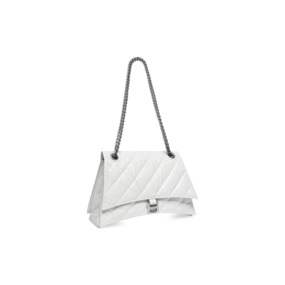 WOMEN'S CRUSH MEDIUM CHAIN BAG QUILTED IN OPTIC WHITE