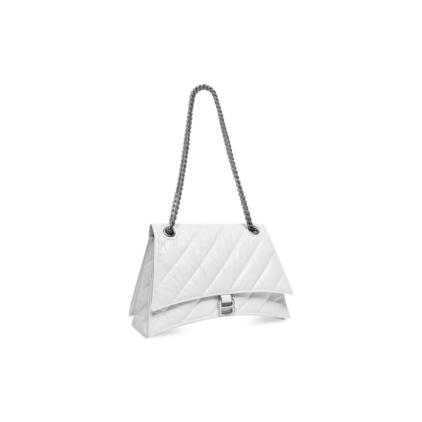 WOMEN'S CRUSH MEDIUM CHAIN BAG QUILTED IN OPTIC WHITE