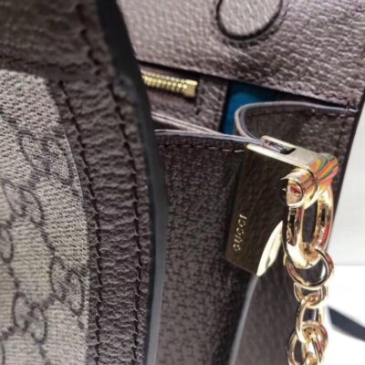 حقيبة كتف غوتشي Ophidia GG 503876 متوسطة باللون البني الداكن