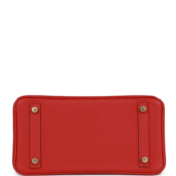 Hermès Birkin 25 Rouge Vif Togo Gold Hardware
