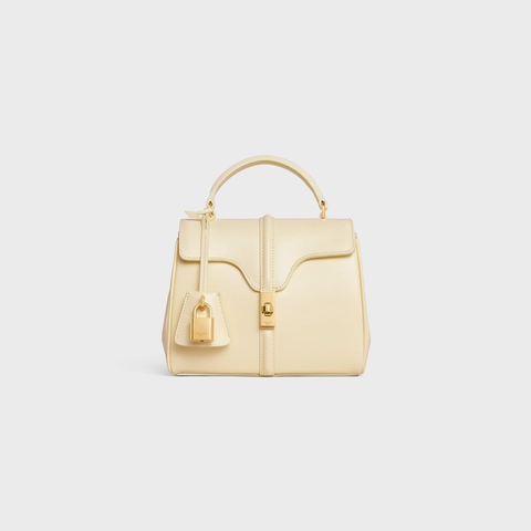 MINI 16 IN SATINATED CALFSKIN SOFT YELLOW