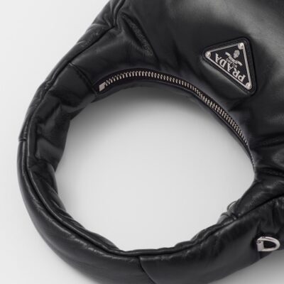 Prada Soft padded nappa leather mini-bag - Black