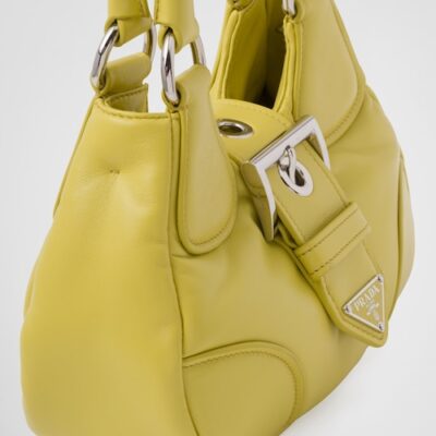 Prada Moon padded nappa-leather bag -Citron Green