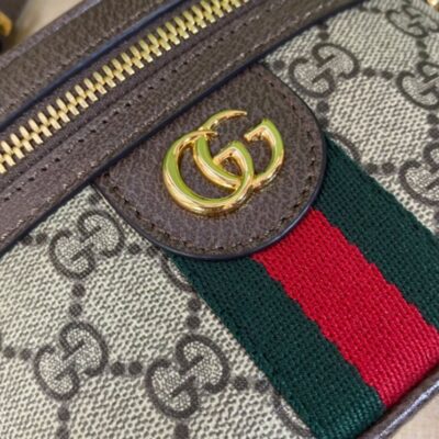 c9129f6bca8052ab3ad775ee3e7196c6 Gucci Ophidia GG Top Handle Mini Bag 699532 Dark Coffee