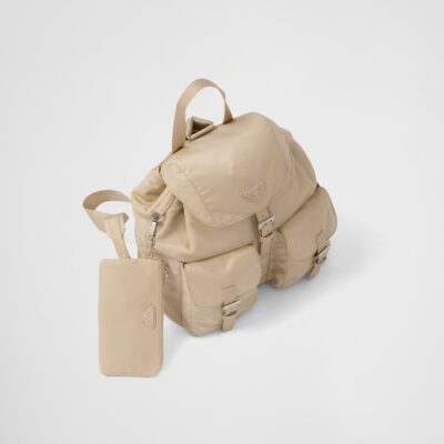 Prada Re-Nylon medium backpack - Desert Beige