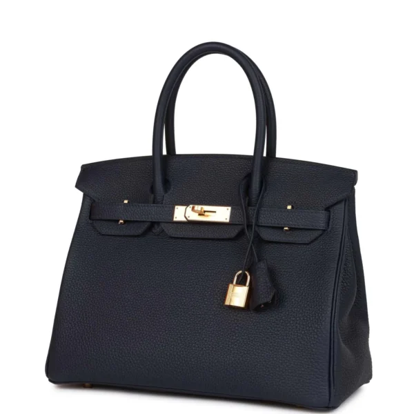 Hermès Birkin 30 Bleu Nuit Togo Gold Hardware