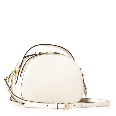 Prada Saffiano Leather Odette Bag in White
