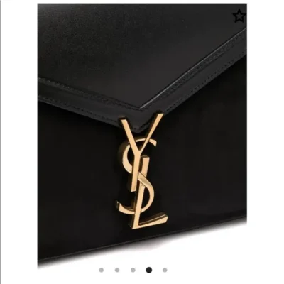 YSL Cassandra Medium Top Handle Bag in Shiny Leather