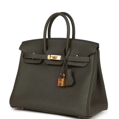 حقيبة Hermès Birkin 25 Vert de Gris توغو إكسسوارات معدنية ذهبية