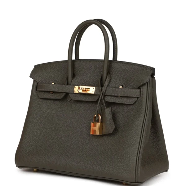 حقيبة Hermès Birkin 25 Vert de Gris توغو إكسسوارات معدنية ذهبية