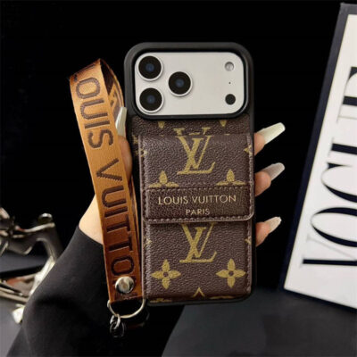 cbec3dceac9e586196bbcac87e75af59 LV luxury canvas leather case for iPhone with card holder