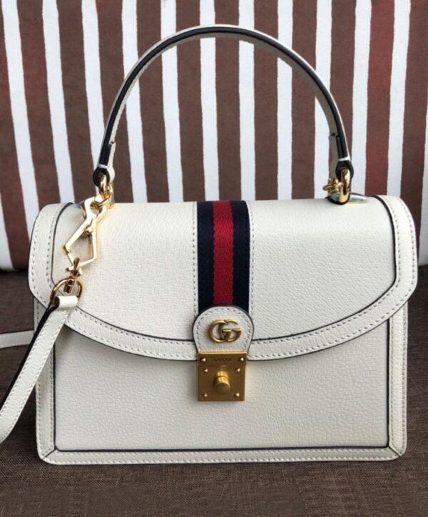 Gucci Ophidia Small Top Handle Bag With Web 652683