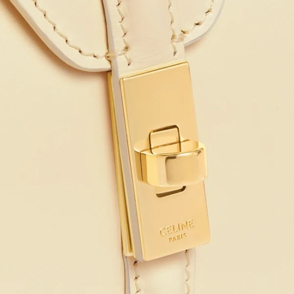 MINI 16 IN SATINATED CALFSKIN SOFT YELLOW