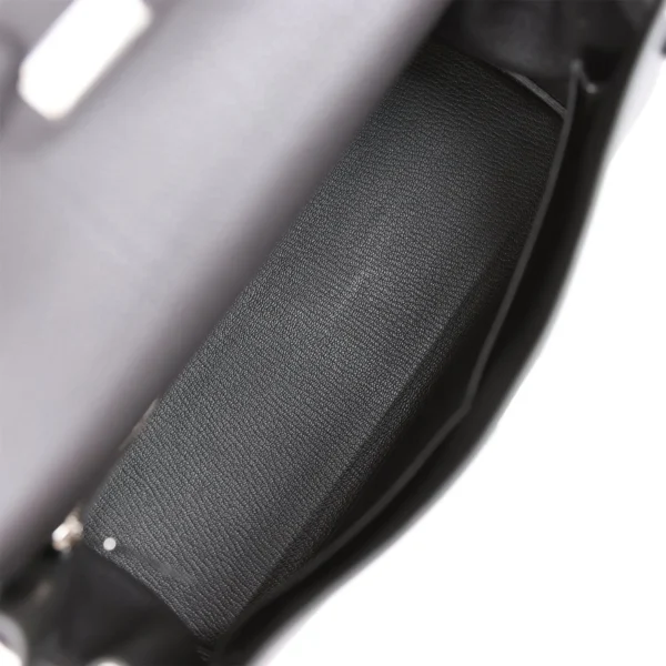 Hermès Kelly Retourne 32cm Black Togo Palladium Hardware