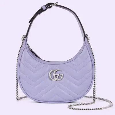 GG Marmont half-moon-shaped mini bag
