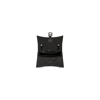 WOMEN'S CRUSH SMALL CHAIN BAG QUILTED IN BLACK