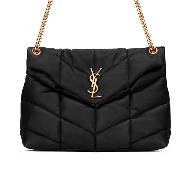 YSL Puffer Medium Chain Bag in Quilted Lambskin