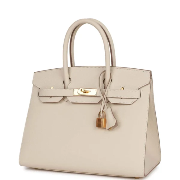 Hermès Birkin Sellier 30 Craie Epsom Gold Hardware