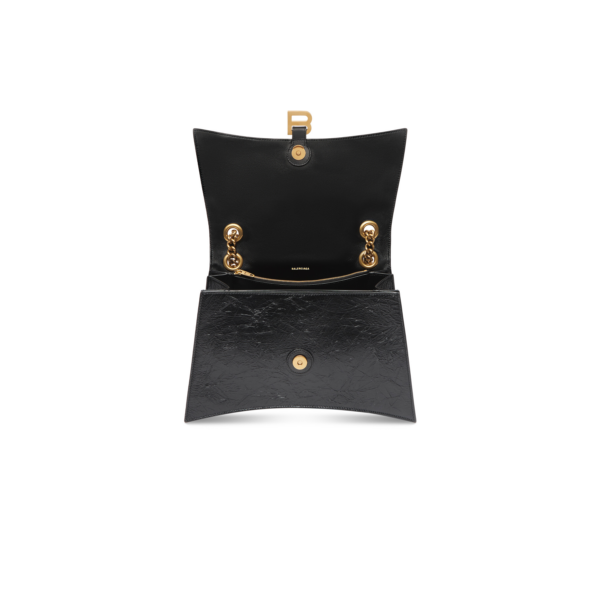 WOMEN'S CRUSH MEDIUM CHAIN BAG IN BLACK