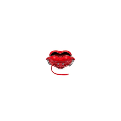 WOMEN'S LE CAGOLE HEART MINI BAG IN RED