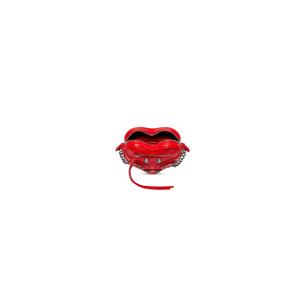 WOMEN'S LE CAGOLE HEART MINI BAG IN RED