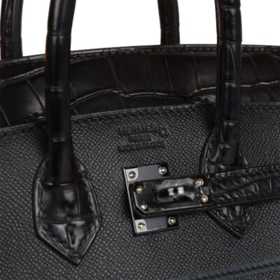 Hermès Sac Faubourg Birkin 20 So Black Matte Alligator Black Hardware