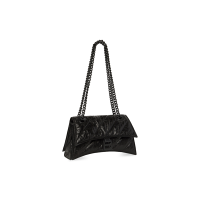 WOMEN'S CRUSH SMALL CHAIN BAG QUILTED IN BLACK