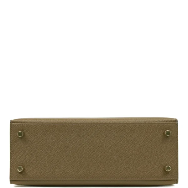 爱马仕 Kelly Sellier 25 Vert Olive Epsom 皮革 金色五金 包