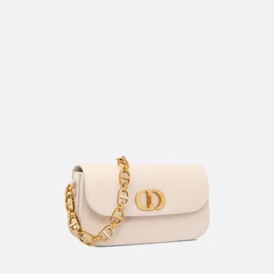 30 MONTAIGNE AVENUE BAG Dusty Ivory Box Calfskin
