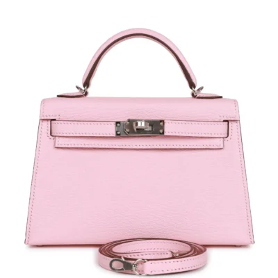 cf04f97bee82cd129d01d4e7e1a607ae Hermès Kelly Sellier 20 Rose Sakura Chevre Palladium Hardware