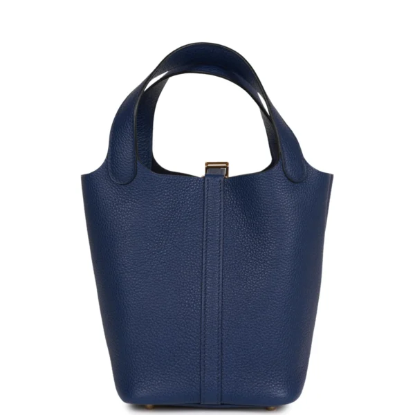 cf78d11df9430df782d00b0d5826ef4e Hermès Picotin Lock 18 Bleu Saphir Maurice Gold Hardware