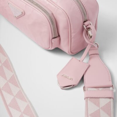 cfc7cbcb8e1e9ba971e3b6e05bb1372d Prada Nappa antique leather multi-pocket shoulder bag - Alabaster Pink