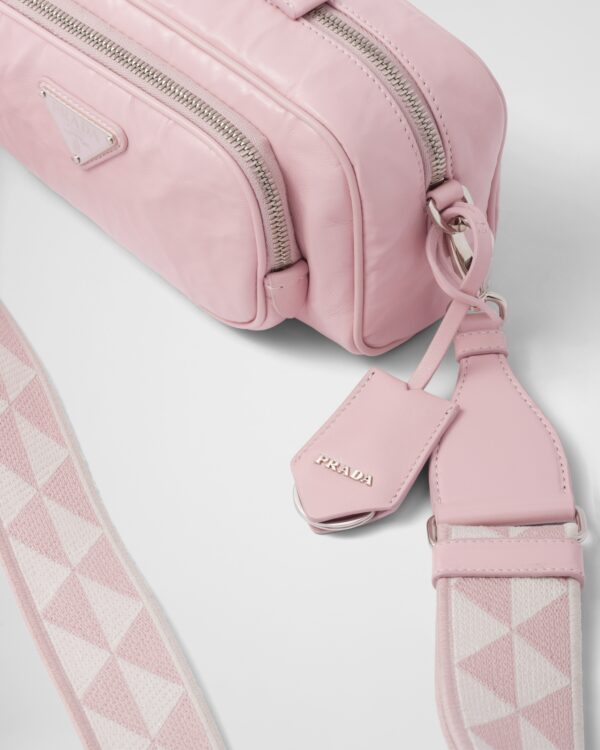 cfc7cbcb8e1e9ba971e3b6e05bb1372d Prada Nappa antique leather multi-pocket shoulder bag - Alabaster Pink