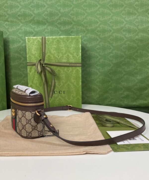 d048d5c07e9b3ce106dab7e7a028bf2d Gucci Ophidia GG Top Handle Mini Bag 699532 Dark Coffee