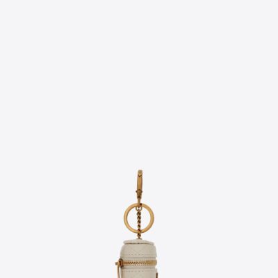 YSL Gaby Airpods Holder In Quilted Lambskin