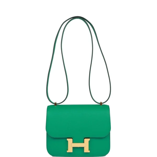 d0b87c90ca34e08ee9e7e6328b32935b Hermès Constance 18 Vert Jade Epsom Gold Hardware