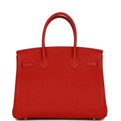 Hermès Special Order (HSS) Birkin 30 Rouge Casaque Togo Gold Hardware